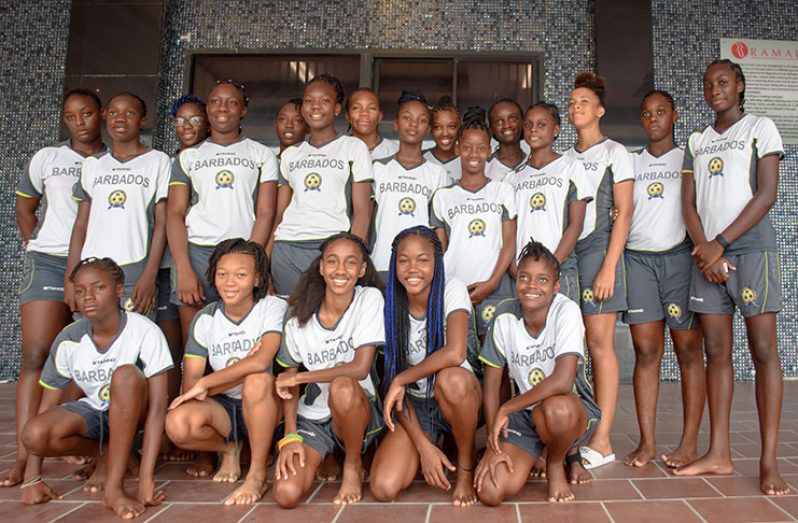 Barbados women’s U-17 team (Samuel Maughn photo)