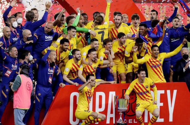 Barcelona won the Copa del Rey for a record-extending 31st time.