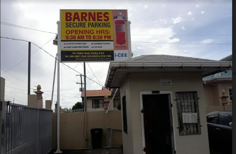 The Barnes Secure Parking facility located at Parika, East Bank Essequibo