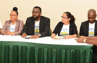 The organising committee of the Bartica Regatta at the Pegasus Hotel on Friday