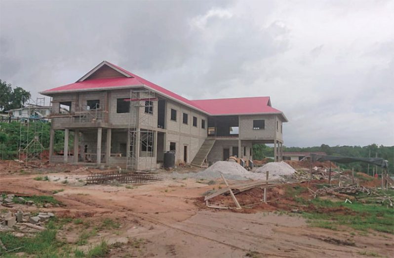 The soon-to-be-completed Bartica Magistrate’s Court