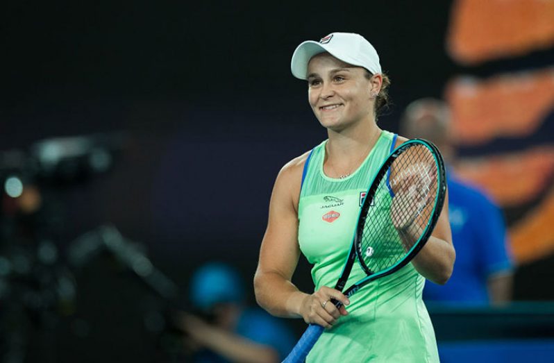 Ash Barty at the Australian Open. (Photo by Chaz Niell/Getty Images)