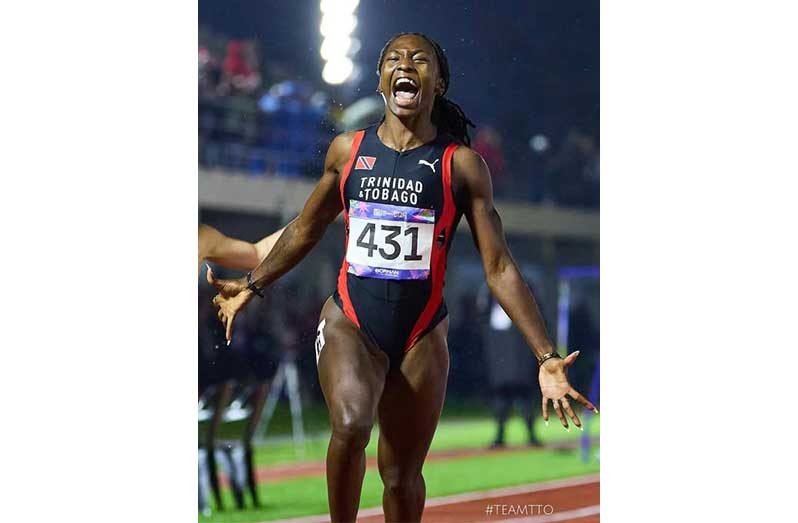 Shaniqua Bascombe blazed down the track to secure gold for T&T at the 2025 Junior Pan American Games