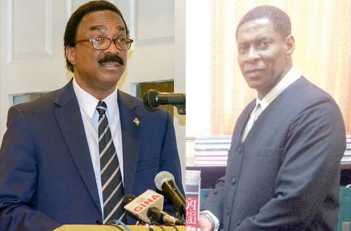 Attorney General, Basil Williams and Justice Franklin Holder