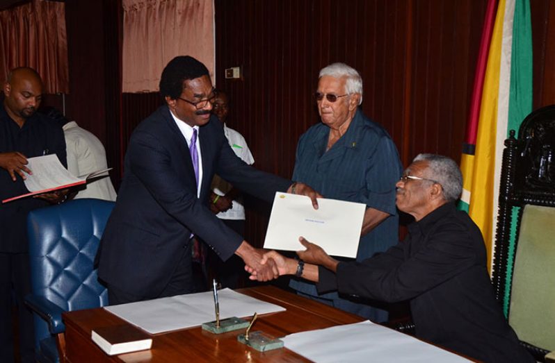 Flashback: Basil Williams was sworn in as Guyana's Attorney-General and Minister of Legal Affairs by President David Granger