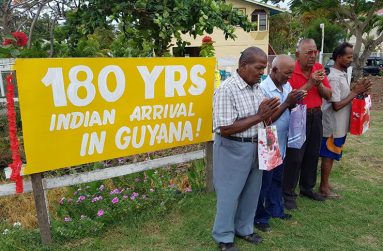 The late Basir, when he hosted a talk on the arrival of Indians to Guyana, last year