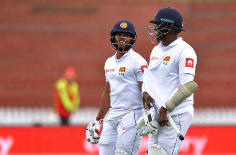 Kusal  Mendis (141*) and  Angelo Mathews (120*) saw off the 12 overs of play possible in the day without any damage.