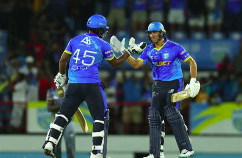 The two Saint Lucia Kings batters that took them over the line.