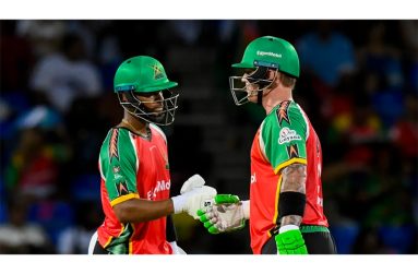 Shai Hope and Ben McDermott put up a century stand for the second wicket  •  (Randy Brooks - CPL T20 / Getty)