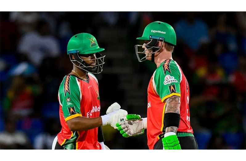 Shai Hope and Ben McDermott put up a century stand for the second wicket  •  (Randy Brooks - CPL T20 / Getty)