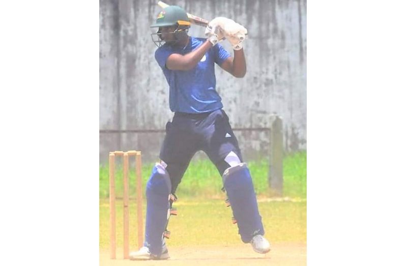 Zachary Jodah bats during his entertaining ton at the QC ground (Sean Devers)