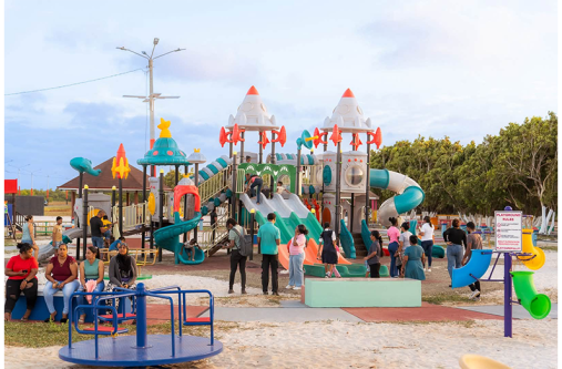 The iconic Number 63 Beach in Region Six has been further transformed with the commissioning of a new recreational park
