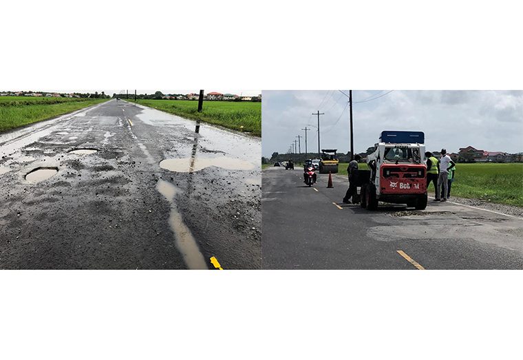 After months of struggling to maneuver the deplorable Parfaite Harmonie access road, commuters can now breathe a sigh of relief
