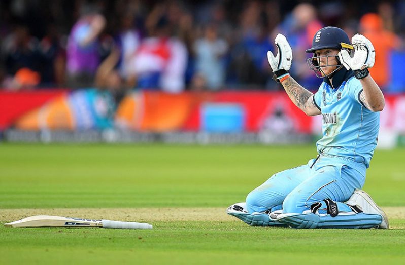 England get freak six runs after incredible Stokes deflection