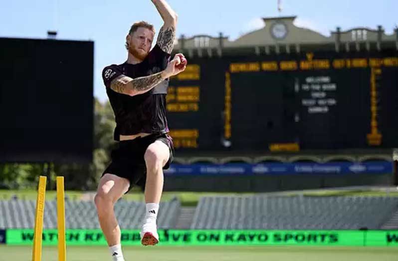 Ben Stokes at the Adelaide Oval.