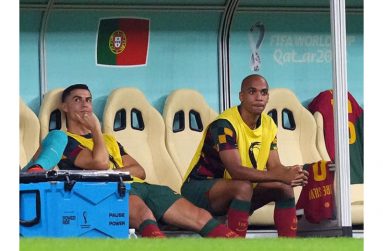 Ronaldo was left on the bench for Portugal’s last-16 win over Switzerland after an act of petulance in the previous game (Martin Rickett/PA)