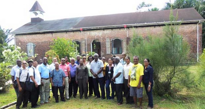Public Works Minister Robeson Benn, earlier this week, visited Fort Island, which was the site for the Ministry of Public Works’ monthly managers’ meeting. The meeting was held in the historic Court of Policy (circa 1752) building.