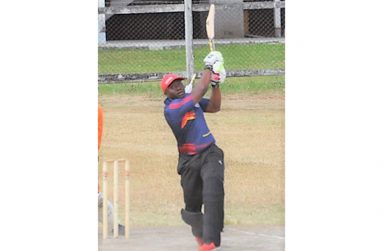 Troy Benn scored 47 before taking 2-42 for Police against Everest in a losing cause (Sean Devers photo)
