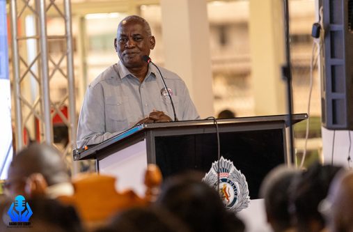 Minister of Home Affairs, Robeson Benn (Radio Eve Leary photo)