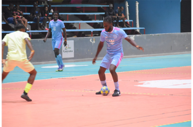 Action in the Bent Street/VP Futsal tournament