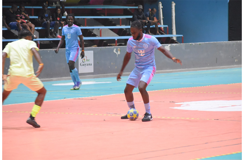 Action in the Bent Street/VP Futsal tournament