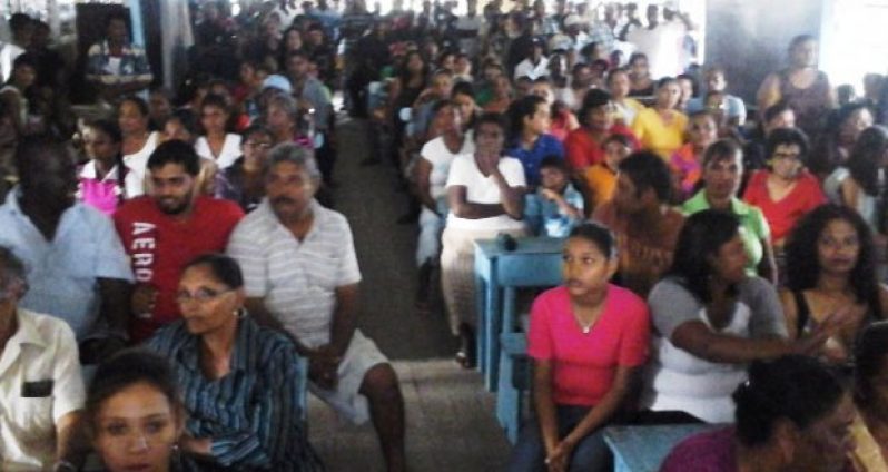 Residents of Upper Corentyne Berbice who met with the Police Commissioner last evening