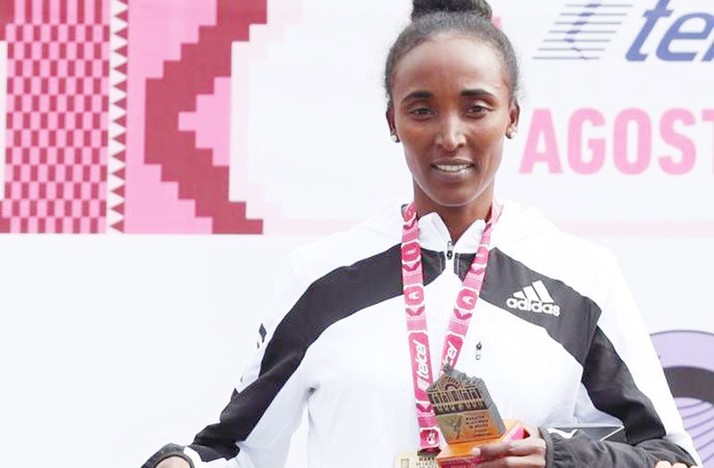 Amane Beriso won August's Mexico marathon in a time that was more than 10 minutes slower than her Valencia performance