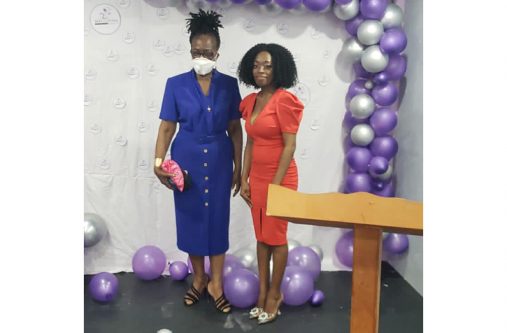 (from right) Owner of Best Art Studio, Keneisa Best, along with Director of the National Dance Company Vivienne Daniels