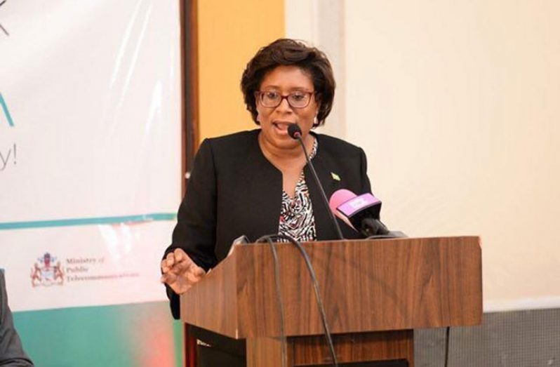 Minister Cathy Hughes addressing the conference (DPI Photo)