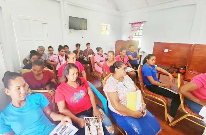 Residents of Bethany during the training session