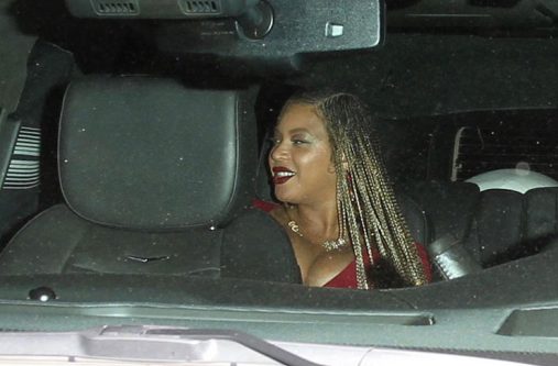 Bey enjoying the night out on the town Wednesday
