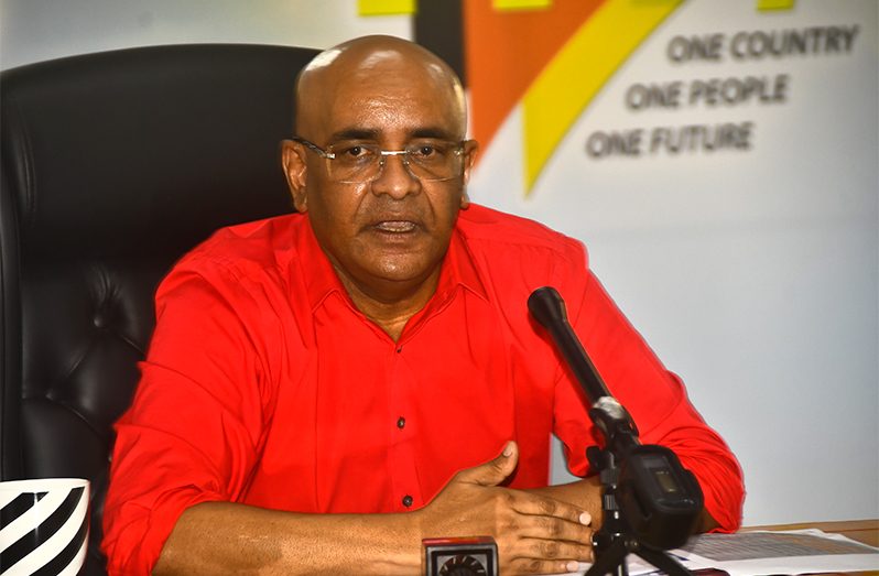 PPP/C General Secretary Dr. Bharrat Jagdeo (Adrian Narine photo)