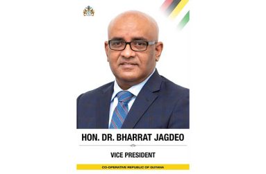 Vice-president Dr Bharrat Jagdeo