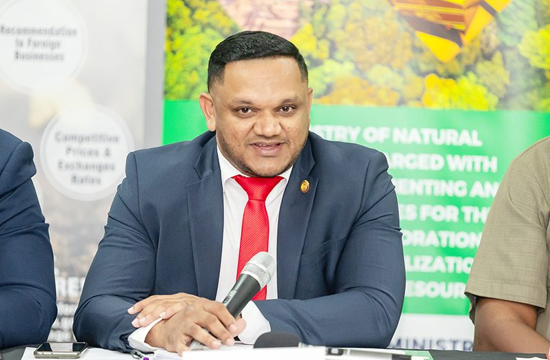 Minister of Natural Resources, Vickram Bharrat