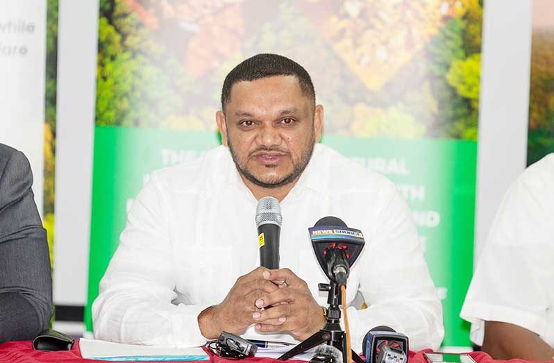 Minister of Natural Resources Vickram Bharrat (Delano Williams photos)