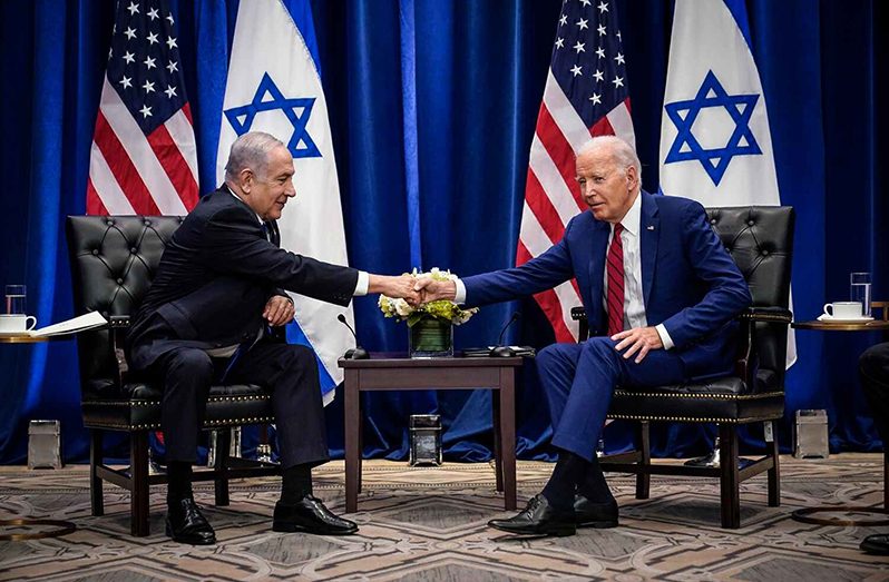 President Joe Biden meets with Israeli Prime Minister, Benjamin Netanyahu, in New York on Sept. 20.