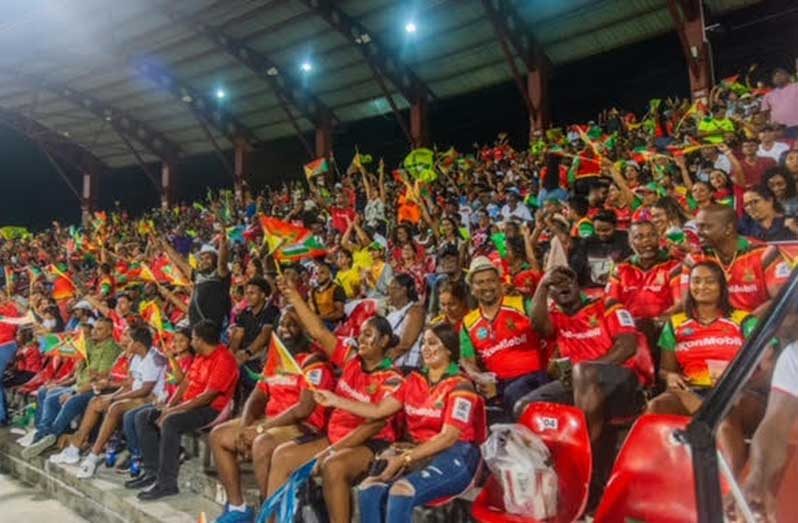 A massive crowd turned out  at the Providence Stadium last night to watch  the  
Amazon Warriors  return to winning ways