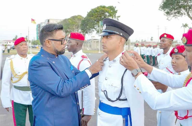 Bissoon Cadet Officer Tumeshwar Bissoon recently graduated from the Guyana Defence Force Standard Officer's Course #56