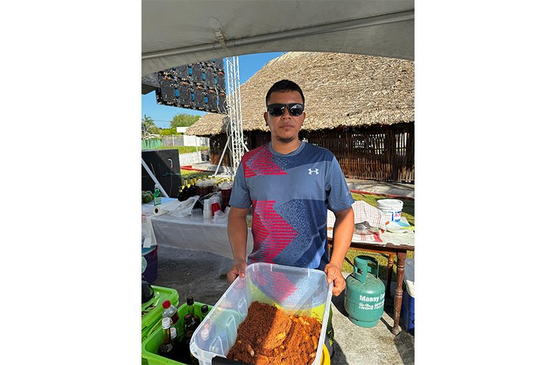 Fizil Jacobs showcases the famed Tacuma worms at the Sophia Exhibition Centre (Samuel Maughn photo)