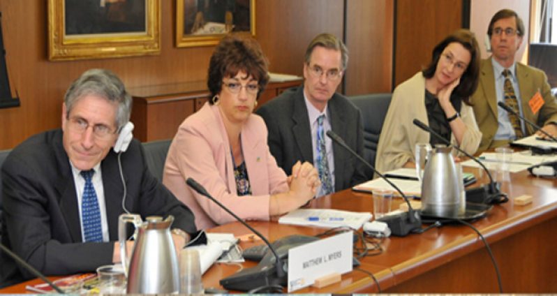 PAHO Advisor on Tobacco Control, Dr Adriana Blanco (second left, crop out the other people)