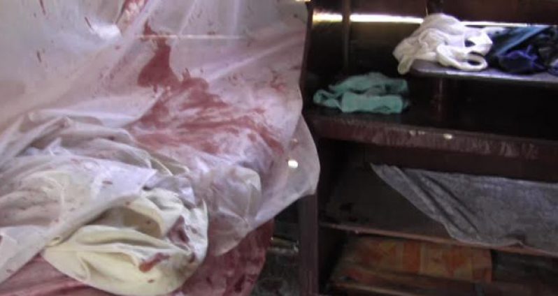 The blood-stained netting in Ramphal’s bedroom
