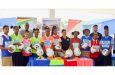 GFF distributes equipment to schools involved in the GFF-Blue Water U-15 Girls National Secondary School Championship
