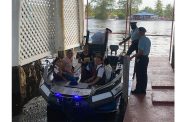 The new police boat will patrol the Pomeroon River