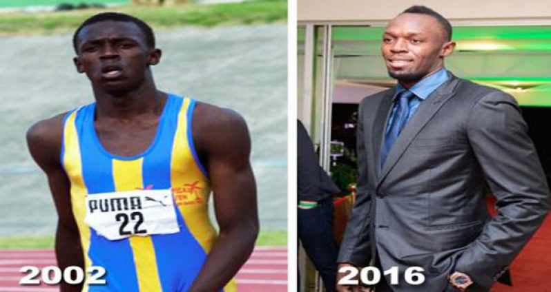 Usain Bolt then and now!