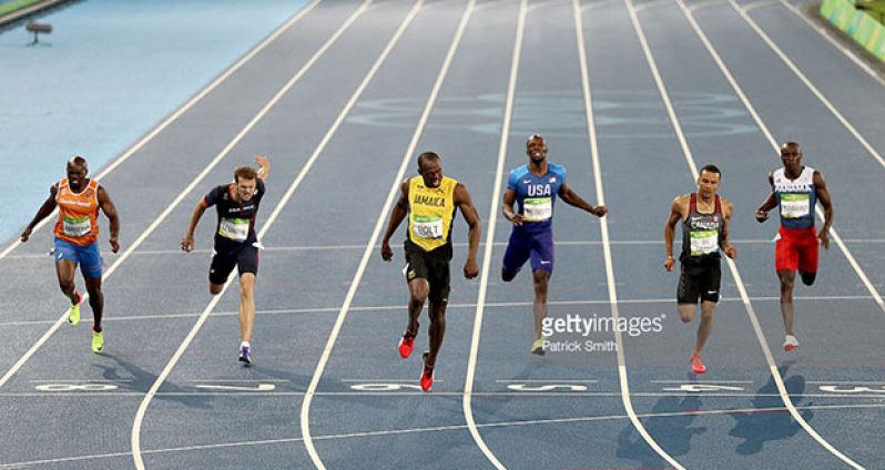 Usain Bolt of Jamaica wins the Men’s 200m Final on Day 13 of the Rio 2016 Olympic Games at the Olympic Stadium last night in Rio de Janeiro, Brazil. (Photo by Patrick Smith/Getty Images)