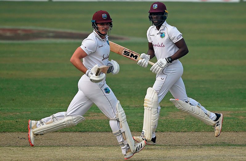 Nkrumah Bonner and Joshua Da Silva put on 88 for the sixth wicket, Bangladesh vs West Indies, 2nd Test, Dhaka, 2nd day, yesterday.