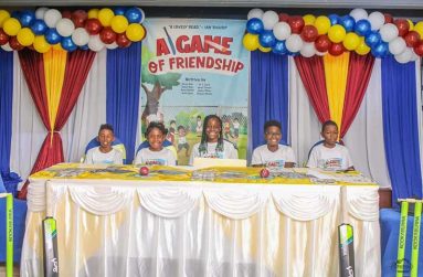 some of the authors during the Book launch at the Friendship Primary School