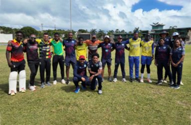 Some of the participants of the High-Performance Batting Spin and Spin Bowling Camp. (Photo courtesy CWI Media)