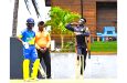 Thaddeus Lovell bowling in the Regional U-19 tournament