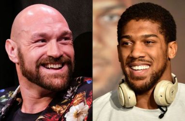 Tyson Fury (left) and Anthony Joshua